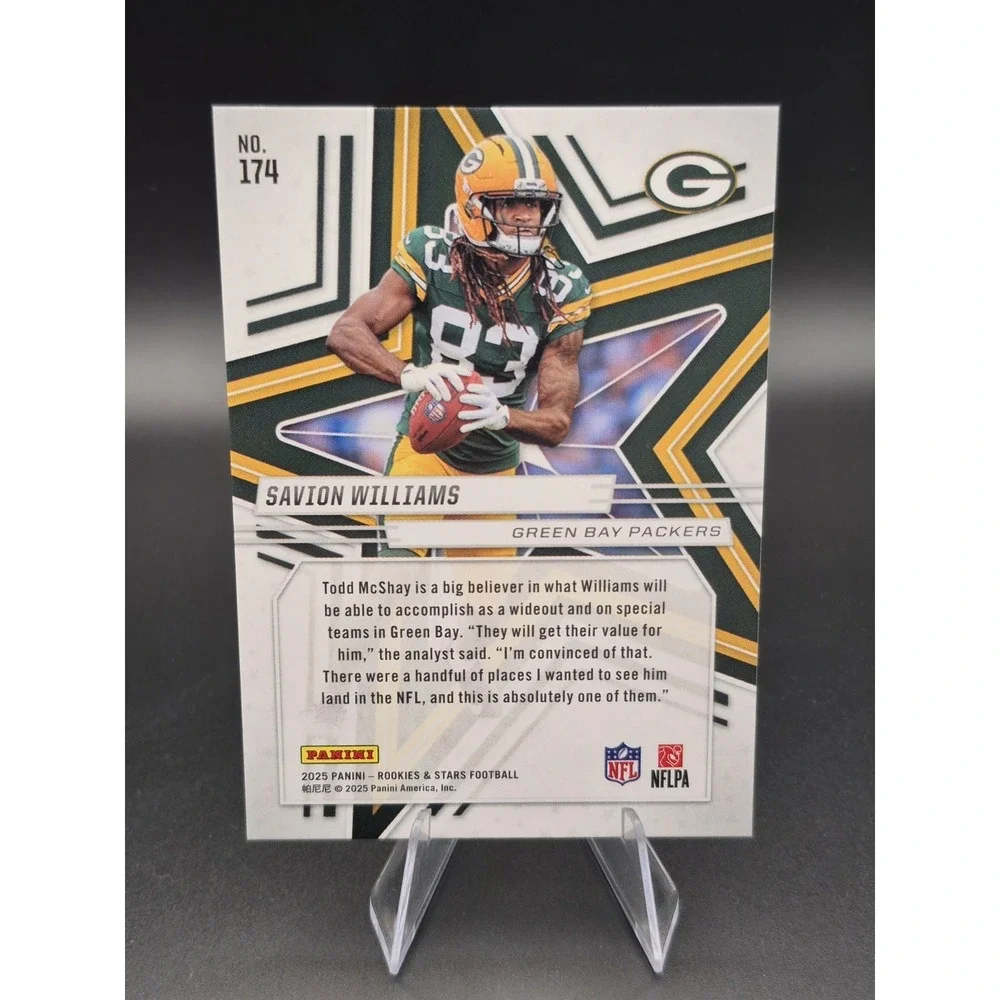2025 Panini Rookies &‎ Stars Savion Williams #174 Rookie Signatures Silver (RC)